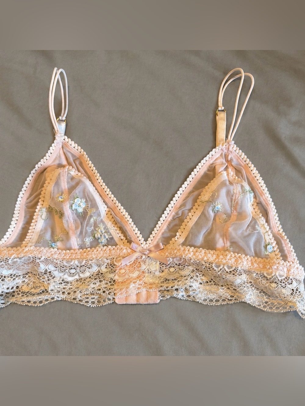 BRAND New Urban outfitters Pink lace bralette